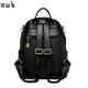 Kangaroo backpack for women with high-end light luxury brand high-end feeling 2025 latest large capacity travel backpack for girls black