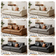 
Mumian leather sofa living room 2025 new cream cat scratch leather sofa small apartment simple direct row SF-8835 1.9a