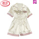 浪莎（LangSha）2025年新款冰丝睡衣女士短袖夏季薄款可外穿家居服套装春夏天 FS_9214#开衫双短 蕾丝口袋 M