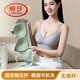 浪莎（LangSha）无痕内衣女小胸聚拢无钢圈固定杯收副乳防下垂反重力提拉性感文胸 绿色+绿色(2件装) M ：34/75ABC