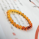 Her Generations Natural Amber Gradient Color Bracelet Colored Amber Ball Bracelet Women's Selected Style 8MM (766768) Comes with Certificate