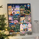 
He Jiagong galison winter light Christmas digital oil painting DIY fill coloring hand-painted acrylic oil painting decorative hanging painting qx15843 30*40cm thick solid wood inner frame