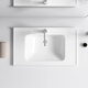 
Rock-free ceramic countertop integrated wash basin semi-embedded Taichung basin bathroom wash basin wash basin wash basin single basin 1047 outer diameter 101*47+ stainless steel drain