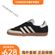 Adidas Adidas/Samba black and white brown men and women trend classic casual sneakers German training shoes IE5836 white blue and red IH4881 46.5