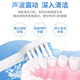 O.SIR adaptado a SakyPro Shuke Electrice Electrice Cepsh Babe G22/G2211/G2212/G2257/E1P/P62 Cabeza de dientes de reemplazo [Limpieza diaria] White 6 Packing