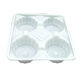 Disposable transparent transparent quatre tasses 12346 tasse de tasse de tasse de tasse de tasse de tasse de tasse de tasse de lait épaissie
