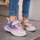 
UKUHPK2025 spring and autumn comfortable and breathable double mesh leather mid-large children's sports shoes casual shoes fashionable students' shoes 9922 pink 26 inner length 16.3CM
