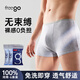 Freego pure cotton boxer disposable underwear men's cotton sterilized wash-free travel business men's mixed color 6 pairs 3XL
