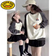 G.duck different parent-child outfits for a family of three mother and daughter 2025 new special parent-child outfits mother-child spring and autumn sweatshirts hit the street purple spring and autumn 150