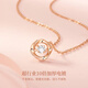 Love Promise Beating Heart Rose Gold Necklace Women's 2025 New Light Luxury Niche High-Sense Girlfriend Wife Birthday Gift