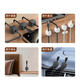Sanqihu-Desktop ohne Stanzmagnet-Saugkabel-Kabel-Kabel-Kopfhörer Mobile Ladedatenkabel Sortierkabel Fixierklemmen Weiß 3-Pack Starke magnetische Öffnung und Schließung ohne Markierungen und Nägel