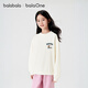 Balabala children's clothing children's sweatshirts boys and girls 2025 new winter big children's velvet casual round neck tops men and women treasure trend