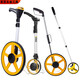 He Jiagong distance measuring wheel hand push roller range measuring instrument measuring road mechanical digital display rolling push ruler engineering distance measuring ruler mechanical table 12.5-inch large wheel DL9712)
