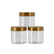 Carré rond en plastique jar scellé aliment transparent vide en plastique vide noix de noix de fleur de fleur de fleur de therme de rangement de fruits séchés