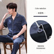 Yalu Pajamas Men's 2025 Nuevos pantalones de manga corta Summer seda de verano delgada de verano delgada de verano 3899 Pine Green L Peso (100 Jin [Jin equivale a 0.5 kg] a 130 Jin [Jin equivale a 0.5 kg])