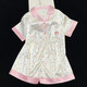 Ran Yilan's Même célébrité Internet Ins Style Summer NOUVEAU COULEUR POLKA POT DOT CHEPER CHEUVE CLIGHE SILK DOUELLE ET MIGNE Student Home Vêtements Light Yellow # YX-9214 L 99-115JIN [Jin est égal à 0,5 kg]