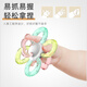 Qiletong Manhattan hand-grabbing ball teether, anti-eating teether for babies 3-6 months old, food-grade soothing molar teether, Galaxy + anti-chain + storage box