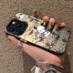 波沃姆 可爱帕恰狗适用苹果16promax手机壳新款iphone14保护套苹果13全包12防摔11彩银软壳男女款 IMD彩银-黑-LU3899比耶帕恰狗 iPhone 15 Pro