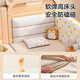 Yiqing Fangze children's spliced bed solid wood liftable crib with guardrails and widening for adults to sleep on seamlessly connected bedside bed with three side guardrails, side lifting + 5cm coconut palm mattress (recommended by the store manager), free light + SF Express 200x60cm