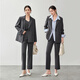 Shangdubila tailored peak lapel suit for women, autumn workplace commuting small suit, loose interview temperament shoulder pad jacket