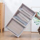 Gabinete de almacenamiento de cajones de cajones de Sanqihu, caja de almacenamiento de gabinete de ropa, caja de almacenamiento de bocadillos de plástico, caja de clasificación, caja de almacenamiento de vestuario doméstico, E3923 profundo 45 ancho 39 altura 23 paquete de cuatro transparentes