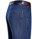 Lilang summer thin men's jeans business loose straight casual pants cotton jeans medium large size trousers men 3886 medium blue 29