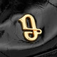 GOLDLION G+金利来女包手提包抽绳大菱格单肩包女斜挎包水桶包流浪包 黑色 39*12*29cm