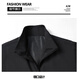 2025 Autumn and Winter Casual Jackets Men's Trendy Versatile Stand Collar Versatile Windproof Thin Top Men's Black Jacket 2XL Recommended 125-145Jin Jin equals 0.5 kg