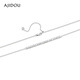 Ajidou Ajidou Halskette für Frauen S925 Silber Einfache einfache Kette Silber 45 cm 1 Stück
