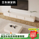 
Quanmulin 2025 new rounded corner French cream style white TV cabinet coffee table combination living room small apartment floor-standing 220*30*30 four-pull TV cabinet [safety rounded corners