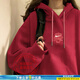 耐克（NIKE）女装上衣 2025春季新款运动服跑步休闲连帽针织衫宽松卫衣套头衫 HV8461-677/红色新年款 M (160/84A)