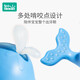 Rushan (LUSN) Whale Teether Baby Baby Teether Toy for Four and Six Months Baby Can Be Boiled and Anti-Eating Hand Artifact Peach Powder