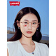 李维斯（Levi's）眼镜框男女文艺简约金属圆框经典复古镜架超轻可配度数7170 7170玫瑰金DDB+依视路旗下万新1.