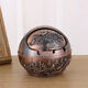 Jingxiu Jiangshan ashtray, high-end, elegant, artistic, new European style with lid, round, creative and personalized tea table, ready to go soon, bronze ready to go