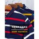 Leyenda Paul Summer Business Business Casual Manga Short Manga Lapel Pure Stripe Camiseta Polo Camiseta suelta Top Sky Blue (2115 Modelos) 4xl Adecuado para 195-210Jin [Jin iguala 0.5 kg]