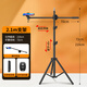 DOBOLY mobile phone shooting stand, fill light, floor-standing live broadcast, special overhead shooting, adjustable video recording, food calligraphy and painting, unboxing, photography, teaching, anchor, multi-functional universal single stand, 2.1 meter floor stand + cross arm + Bluetooth camera