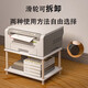 Rack d'imprimante Lin Xiaomu Rack de placement mobile à deux couches sous le support de table avec un support de copie de poulie. Espacement de calque blanc simple 1049 * 44 * 24,2 cm
