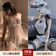 纯欲诱惑性感风制服套装激情床上调情火辣睡衣女午夜魅力 9211黑含睡裙+T裤+9274撩人 猫 均码建议体重80-120斤