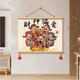Yusen Yi Wulu Dios de la riqueza Distribución del medidor de la caja de la cubierta Decoración Decoración Sala de estar Sala de comedor colgante Pintura del dormitorio Mural horizontal 9756 wulu dios de la riqueza G 120 cm * 80 cm Rosio de palo de rosa colgante Scroll + altura