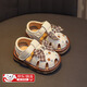 Pdmcms baby sandals girls cute princess shoes Baotou baby screaming shoes baby shoes children toddler shoes off-white 16 inner length 11.5cm