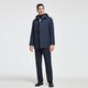 Rozio store same style, anti-wrinkle and easy to care for, autumn 25 LOZIO men's business casual detachable hood short windbreaker, royal blue L (50)