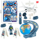 Shantou Lincun astronaut model rocket aircraft satellite space aviation globe ornaments baking decoration toys 53700 hanging board beauty barber shop A2694