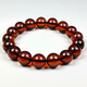 Amber style, one thing, one picture, one certificate, amber bracelet, men's and women's bracelets, beads, amber, brown, burgundy, 16.86g, 12mm
