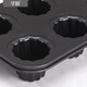 学厨【新品】黑色6连可露丽模具法式天使之铃蛋糕模家用烤箱烘焙模具 WK9893-黑色6连可露丽模