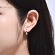 Cuihua pt950 water drop platinum earrings, simple and versatile women's earrings, a birthday gift for girlfriend and wife, a pair of platinum earrings, about 1.3g