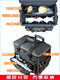 Wen Yijia Trolley Tool Box Bag with Wheels Portable Strong and Durable Stainless Steel Bottom Large Capacity Housekeeping Electrical Woodworking Large Stainless Steel Bottom Trolley Bag with Partition 4 Universal
