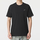Adidas short-sleeved T-shirt men's 2025 summer new sportswear knitted breathable cotton comfortable round neck half-sleeved top JJ1421 black cotton S