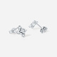 Saturday Fortune PT950 platinum earrings for women, platinum four-leaf clover, birthday gift for girlfriend B0921637, one pair, about 2.08g