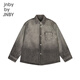 Jnby by JNBY New Jiangnan Buyi Children's Shirt 25 Spring Boys and Girls 1P1210980 960/denim medium gray 120cm