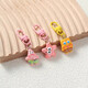 Schüler Keychain süße Cartoon Anhänger Girl Schoolbag Accessoires Geschenk bester Freund Schwamm Kopf
